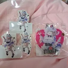 猫元パト DMMオンクレ限定 アクリルキーホルダー ステッカーセット