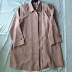 スプリングコート　ロング　ピンク　ラグラン袖　レディースファッション　軽い