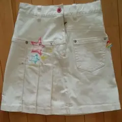 ホワイトデニムスカート