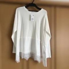 スカラップレースプルオーバー