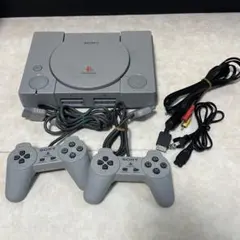 PS1 本体セット SCPH-7000 デュアルショック2個 ケーブル 動作済