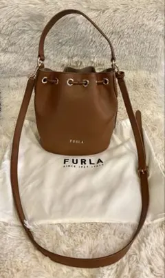 Ann8様専用　FURLA フルラショルダーバッグ2way ブラウン