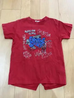 WASK プリントTシャツ レッド 120のサムネイル
