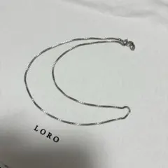 廃盤品LORO シルバー925ネックレス ベネチアンチェーン - メルカリ