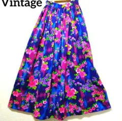 Vintage　花柄　ロングスカートのサムネイル