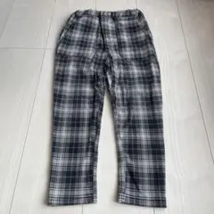 petit main チェック柄 ロングパンツ 110
