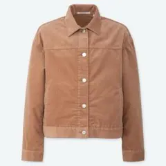 UNIQLO コーデュロイオーバーサイズジャケット ピンク S