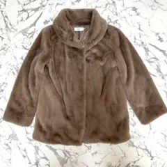 AZUL by moussy ブラウンファーコート
