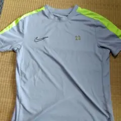 Nike 半袖シャツ グレー/蛍光イエロー 23