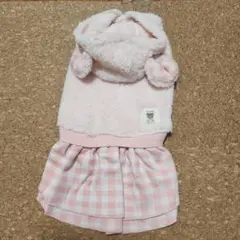 新品iDog くま耳パーカーワンピDMサイズ