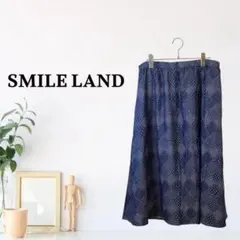 zG1388【3XL（4L）】SMILE LAND ドット柄 Aライン