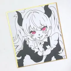 ブルアカ カズサ 手描きイラスト色紙 - メルカリ