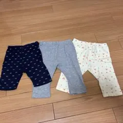【お値下げ・ユニクロなど】ベビー レギンス 3色セット 80 90