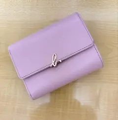 アニエスベー 三つ折り財布 ピンク×白のサムネイル