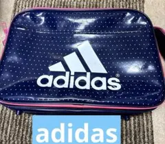 [adidas]スポーツバッグ/ドット柄