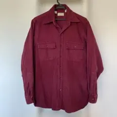 L.L.Bean シャモアシャツ バーガンディ USA製 80s 90s