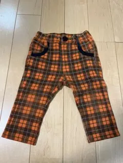 Branshas チェック柄長ズボン 80