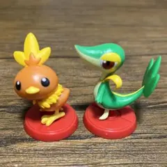 チョコエッグ ポケットモンスターフィギュア 2匹セットアチャモ ツタージャ