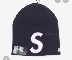 New Era × supreme ネイビー ビーニー