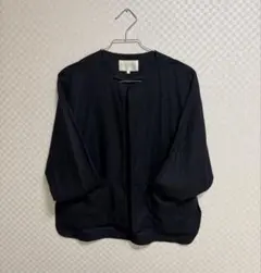 BEAMS HEART ノーカラージャケット ネイビーのサムネイル