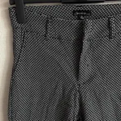 美品✨️【S】チェック カジュアルパンツ 黒 ストレッチ レディース スキニー