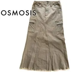 OSMOSIS オズモーシス ほぼ新品 デニム ロングスカート フルレングス