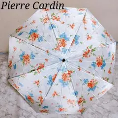 未使用✨ ピエールカルダン レディース 折りたたみ傘 花柄 総柄 収納袋 雨傘