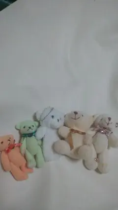 くま ぬいぐるみストラップ6体まとめ売り - メルカリ