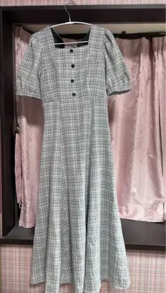 An MILLE アンミール チェック柄 ワンピース