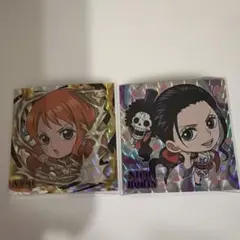 ワンピースウエハース　シール　ナミ　ロビン