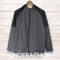 UNDER ARMOUR グレー ジップアップパーカー