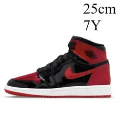 25cm　Nike Air Jordan 1 High OG　パテント　ブレッド