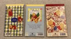 東京ディズニーランド　プーさん　メモ帳 3冊セット　レトロ