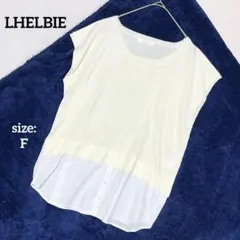 レルビエ ノースリーブ サマーニット シャツ レイヤード シンプル 春夏 薄手のサムネイル