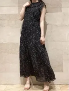 【最終値下げ価格】スナイデル❤︎プリーツシャーリングシアーワンピース　ブラック