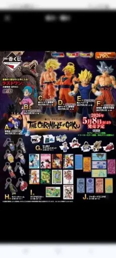 一番くじドラゴンボールCHRONICLE OF GOKUコンプフィギュア セット