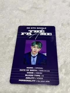 髙塚大夢 トレカ INI THE FRAME