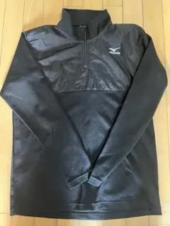 Mizuno ハーフジップ ブラック 長袖ウェア