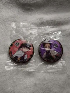 Ｋ3）　鬼滅の刃　くら寿司　ビッくらポン　缶バッジ　２点おまとめ　しのぶ　カナヲ