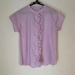 イエナ ピンク フリル 半袖ブラウス