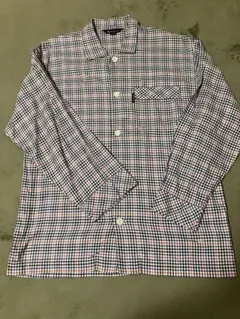 Aquascutum アクアスキュータム チェックシャツ M 日本製 綿100%のサムネイル