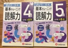 小学基本トレーニング国語読解力 4級5級