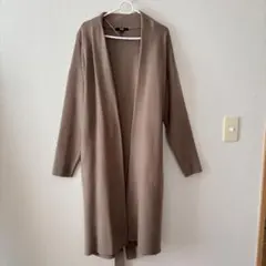 【UNIQLO】ブラウン ロングカーディガン Lサイズ