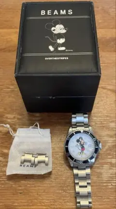 BEAMS ミッキーマウス　オーバーザストライプス　腕時計　ウォッチ