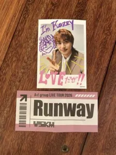 Aぇ! group 小島健　Runway ミニフォトセット　おまけ付初日落下物