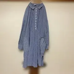お値下げ　LOISIR ギンガムチェック シャツワンピース