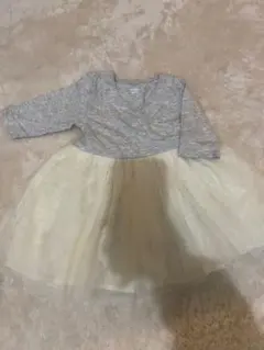 ＯＬＤ　NAVY グレー チュールワンピース（ボディスーツ付き）