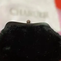 ファー ブラック クラッチバッグ