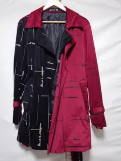 バイカラートレンチコート