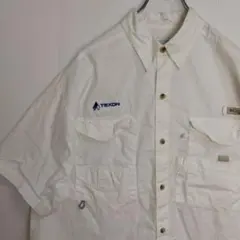 コロンビア 半袖シャツ ワークシャツ フィッシングシャツ ホワイト メンズМのサムネイル